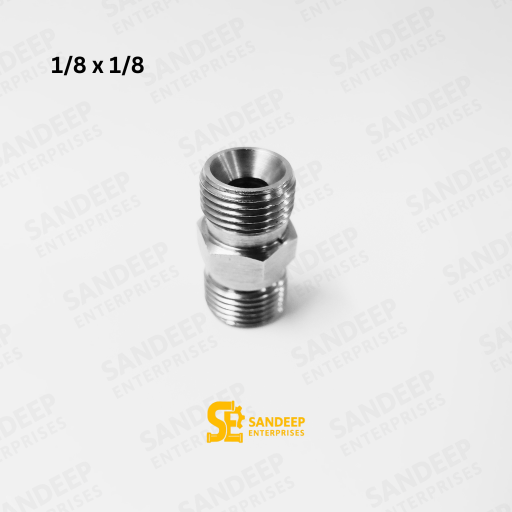 SS 1/8*1/8 Hex Nipple Adapter