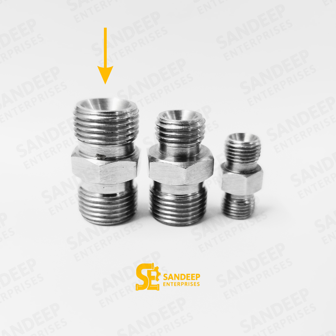 SS 3/8*3/8 Hex Nipple Adapter