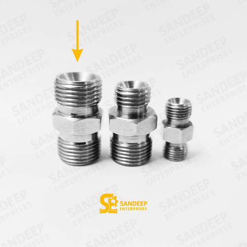 SS 3/8*3/8 Hex Nipple Adapter