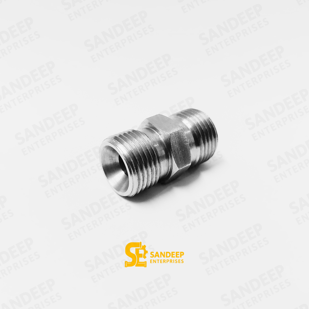 SS 3/8*3/8 Hex Nipple Adapter